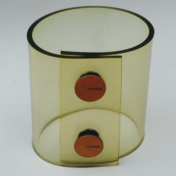 Authentic Chanel Vinyl Bracelet Clear - Picture 2 of 8